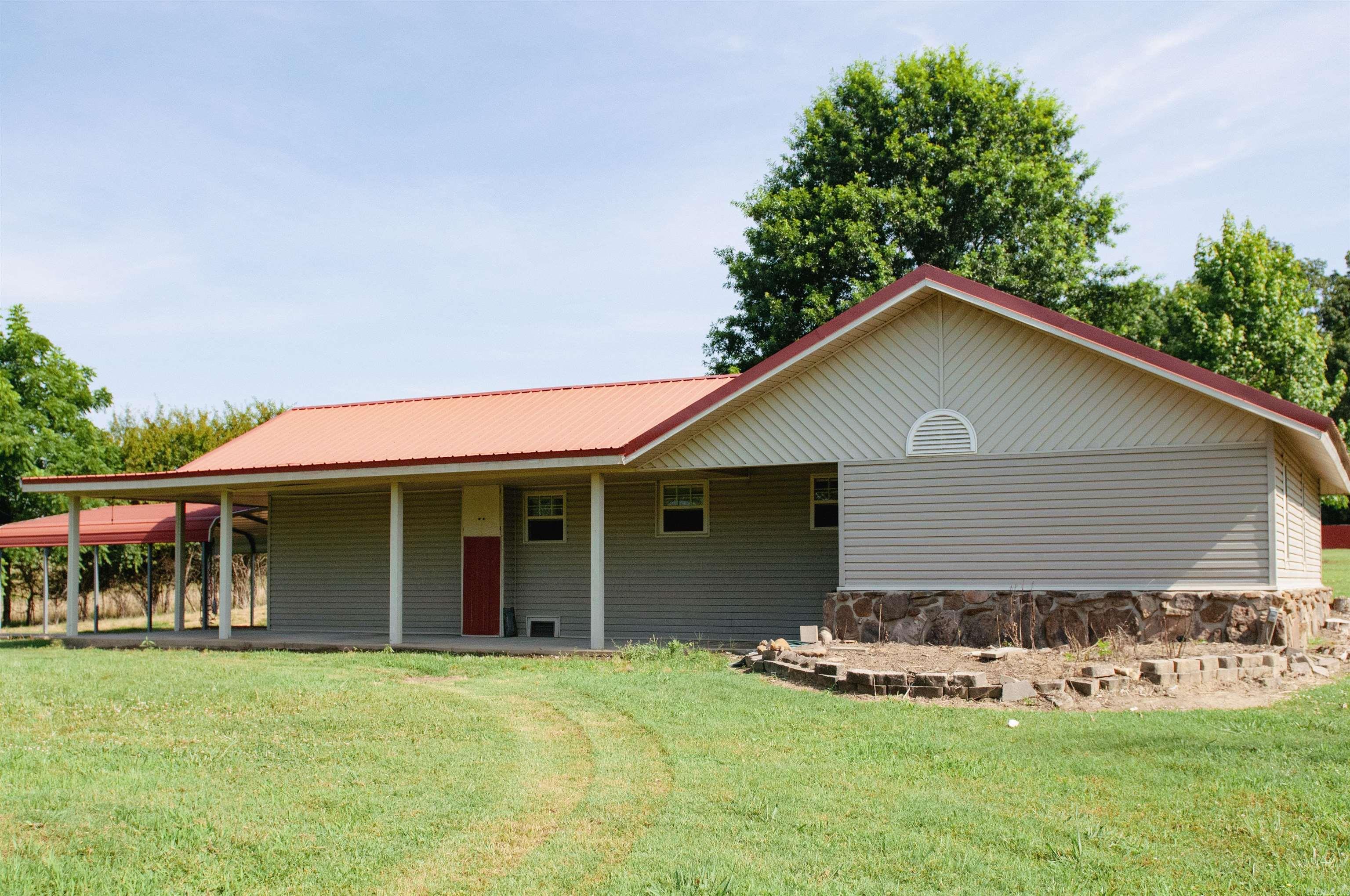 This beautiful 10-acres offers everything your homesteading dreams are made of!! Fenced, cross-fenced, mature trees, pasture, a pond, a couple barns... The 3 bed, 2 bath country home sits back off the road offering peaceful surroundings in both the front and back yards. Schedule your private tour today!