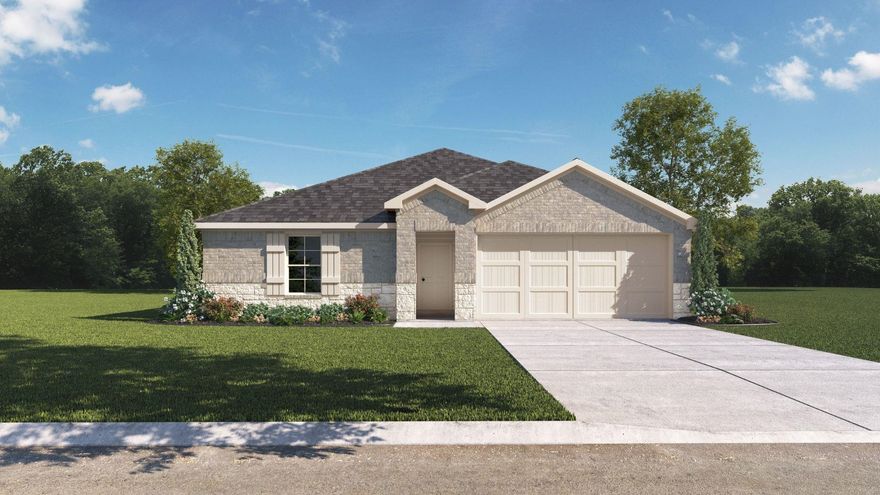 Beautiful Bellvue plan in Vineyard Subdivision with 3 Bedrooms, 2 baths, and a 2-car garage! These homes feature LVP flooring with carpet in the bedrooms and closets! Kitchen has 36-inch cabinets with granite kitchen countertops and an undermount kitchen sink! LED Lighting throughout! Primary bedroom with have a walk-in shower, granite counters and a walk-in closet! Brick exterior with Hardie® siding per plan and Architectural shingles. Covered patio per plan. Programmable thermostat! Special Builder warranty. Ask for details. Photos may be renderings/stock photos! HOA fees will be used for management. HOA/POA dues are not yet determined, the amount is estimated.