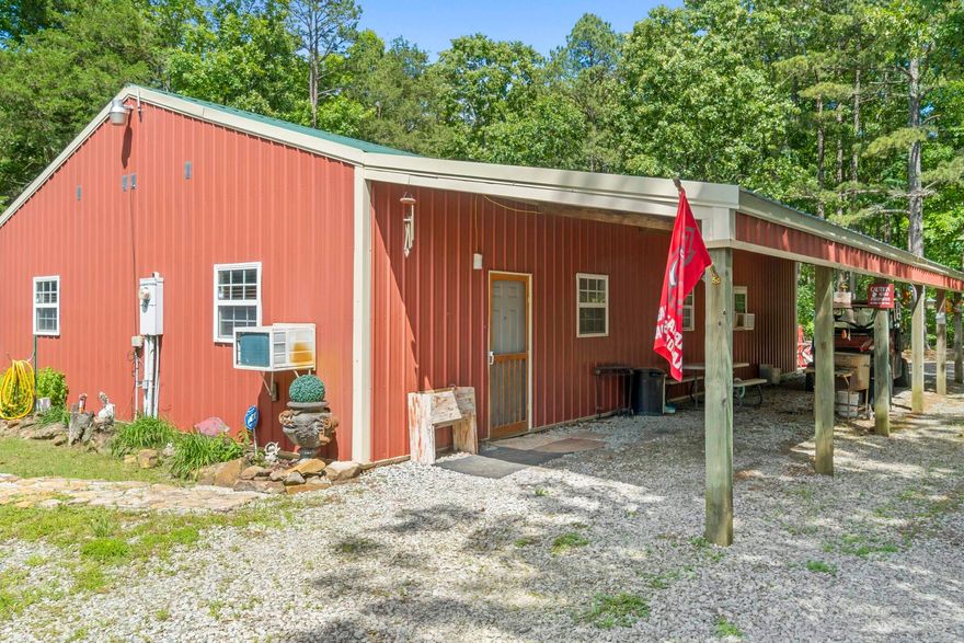 Private, non-restricted, wooded, 10 acres with 3 bedrooms, 2 baths home and an office space that could be used for another bedroom. 30x40 Shop with electricity.  Camper carport with electricity. Above ground pool with a deck and fire pit. Back patio is wired for a hot tub.   Two electric insert fireplaces. Road is paved up to the property with a gravel driveway.  Home has two tankless water heaters (one gas and one electric). Heating and Cooling system consist of two electric wall units. Great Greers Ferry and Little Red River get away spot with room for your boat, jet ski, and camper. Approximately 4 miles to Cove Creek boat launch.  For those who enjoy hunting or viewing wildlife, deer and turkey are frequently seen.  A quiet retreat with a tremendous view of the stars at night.