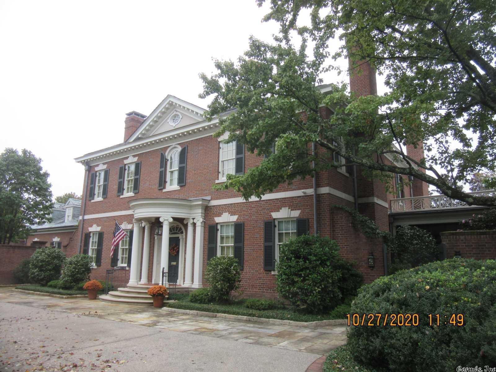 One of a kind spectacular estate on approximately 10 lots.  Country Club of Little Rock golf course frontage.