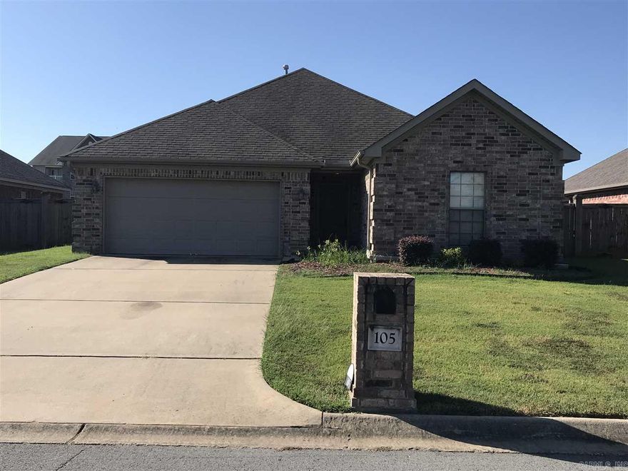 Large open living area with gas start fireplace... Stainless steel appliances, smooth top range & granite counter tops in kitchen... Large eating area brightened with lots of windows... His and her walk-in closets in master bedroom... Separate tub and shower and double vanities in master bath... Laundry room with extra cabinets...  Nice level fully fenced back yard