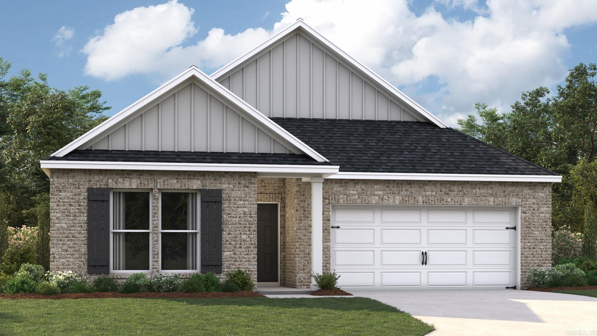 This sprawling one-story home includes many contemporary features, and an open-concept design and 9' ceilings enhance the wonderful feel of this home. The kitchen includes a large island perfect for bar-style eating or entertaining, a walk-in pantry, and plenty of cabinets and counter space. The spacious living room overlooks the covered porch, which is a great area for relaxing and dining al fresco. Pictures, photographs, colors, features, and sizes are for illustration purposes only and will vary from the homes as built.