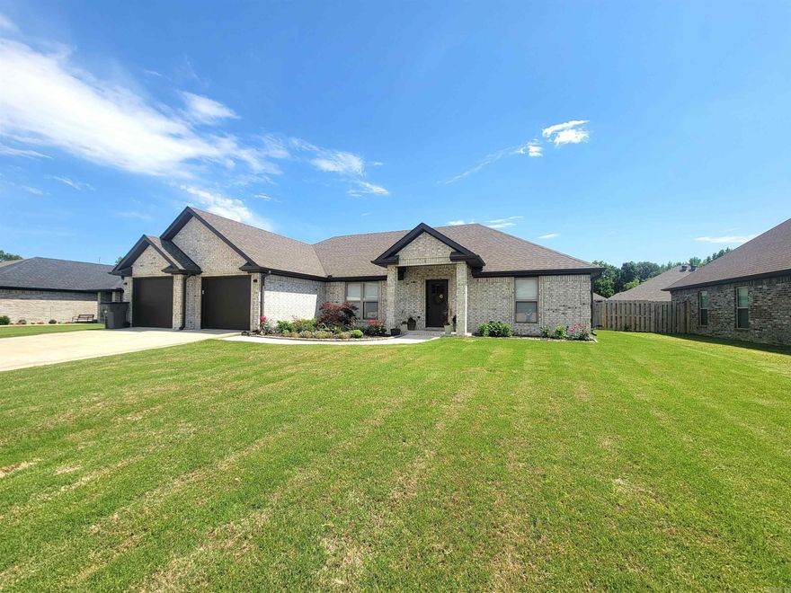 Modern Comfort Meets Classic Charm – 3BR/2BA Home in Prime Westside Location!  Welcome to your dream home! Built in 2020 and located on the desirable west side within city limits, this beautifully maintained 3-bedroom, 2-bath home offers the perfect blend of modern style and everyday comfort. Step inside to discover an open floor plan featuring rich tile flooring, vaulted ceilings, and abundant natural light. The spacious living area flows seamlessly into a gourmet kitchen equipped with solid countertops, stainless steel appliances, and ample cabinetry—perfect for entertaining or quiet family nights. The primary suite is a true retreat, complete with a luxurious tub, dual vanities, and walk-in closet. French doors lead from the main living space to a covered patio, ideal for relaxing or hosting guests, and the privacy-fenced backyard adds to the serene, personal oasis feel.  Additional highlights include: Energy-efficient construction (2021) Stylish finishes throughout Convenient westside location close to shopping, schools, and parks Don't miss this rare opportunity to own a move-in ready home that checks all the boxes!  Schedule your private tour today! 24 Hour Escape Clause