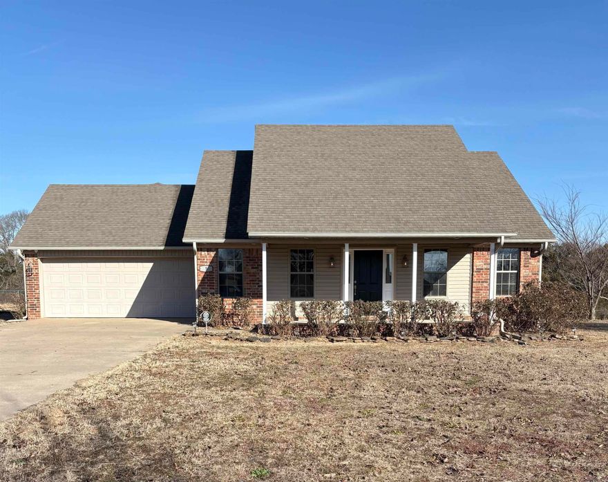 Gorgeous cottage style home, on 1.45 acres with larger lot next door with green space that provides privacy and an open feel. Inside you'll find vaulted ceilings in the great room with a beautiful gas fireplace, natural lighting, and LVP flooring added 2023. The refrigerator and dishwasher updated in 2023 do convey with the property as well as the storage buildings, the larger storage building was added 2023. You will find electricity and lighting in the smaller storage building. This home is clean, and move in ready. Call your favorite realtor for your private showing! (Agents see remarks)