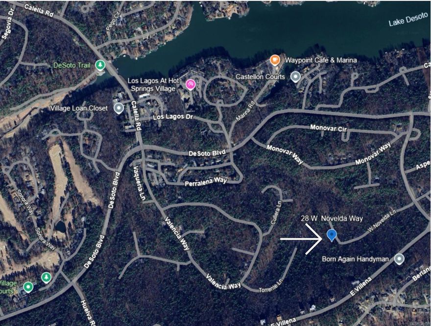 Beautiful Secluded Lot Near Lake Desoto  Discover the perfect blend of privacy and convenience with this stunning .26-acre lot nestled near Lake Desoto in the heart of Hot Springs Village. Surrounded by natural beauty and mature trees, this peaceful property offers a serene setting ideal for your dream home or investment retreat.  Located just minutes from top-tier amenities including golf courses, pickleball courts, and an outdoor swimming pool, you'll enjoy a vibrant lifestyle with recreation at your doorstep. Utilities are available, making the lot ready for development.  Don’t miss the chance to own a slice of paradise in one of the nation’s largest gated communities.  Hot Springs Village POA has a New Owner's Buy-in Fee due at closing.