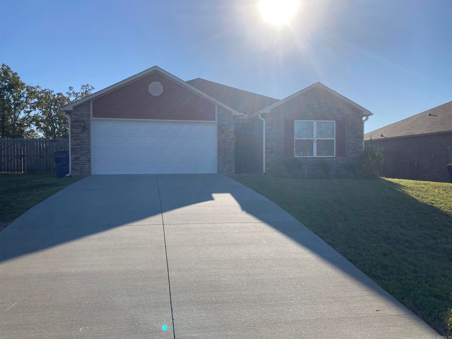 Gorgeous 3 bedroom, 2 bathroom house in the prestigious Greystone Subdivision. High ceilings, open floor plan, his & her's master closets, sliding glass patio door, large shelved pantry, separate laundry room with additional shelving (washer and dryer included), dual hall closets, large fully-fenced back yard and a 2 car garage with even more shelving! Just down the road from Cypress Creek Golf Course and within minutes of Hwy. 5. This home is perfect for any family!