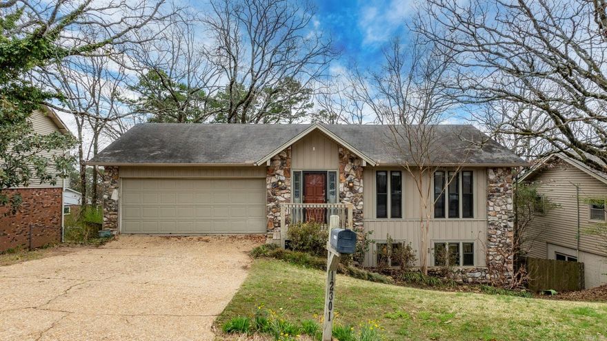 NEW ROOF COMING after closing with acceptable offer! This home is spacious, spanning over 2,500 square feet. The main floor is designed for entertaining, boasting a formal dining, living, breakfast nook, kitchen, large den with fireplace sliding doors opening to the large deck, a half bath, and office. On the bottom level find the third large living space, three bedrooms, two baths, laundry room, and sauna. Enjoy the treehouse view from the inside and outside on the wooden decks, the perfect place to just relax and unwind. Location nestled in the heart of the Pleasant Forest neighborhood! Convenient to everything! Schedule your showing today!