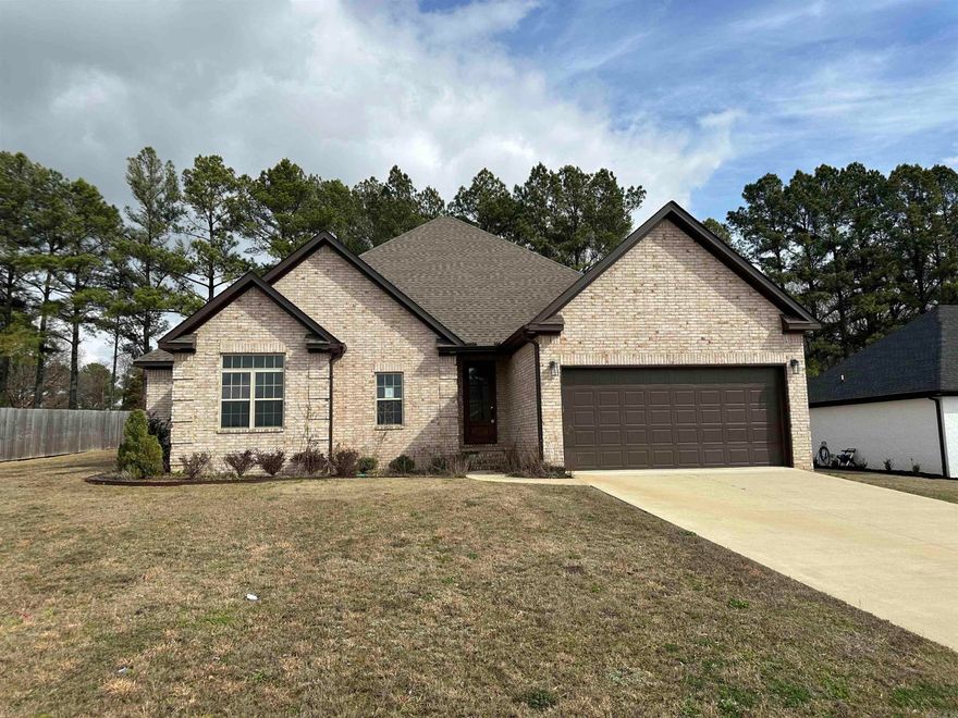 Lovely 4 bedroom, 2 bath home with a fabulous primary suite! Fireplace in the living room. The property has a nice size yard with covered back porch and patio. Brookland School System. The following flood zone information has been obtained for the property. Flood Zone Designation: X. Systems are not guaranteed to work. Earnest Money is required. Agents see additional remarks.