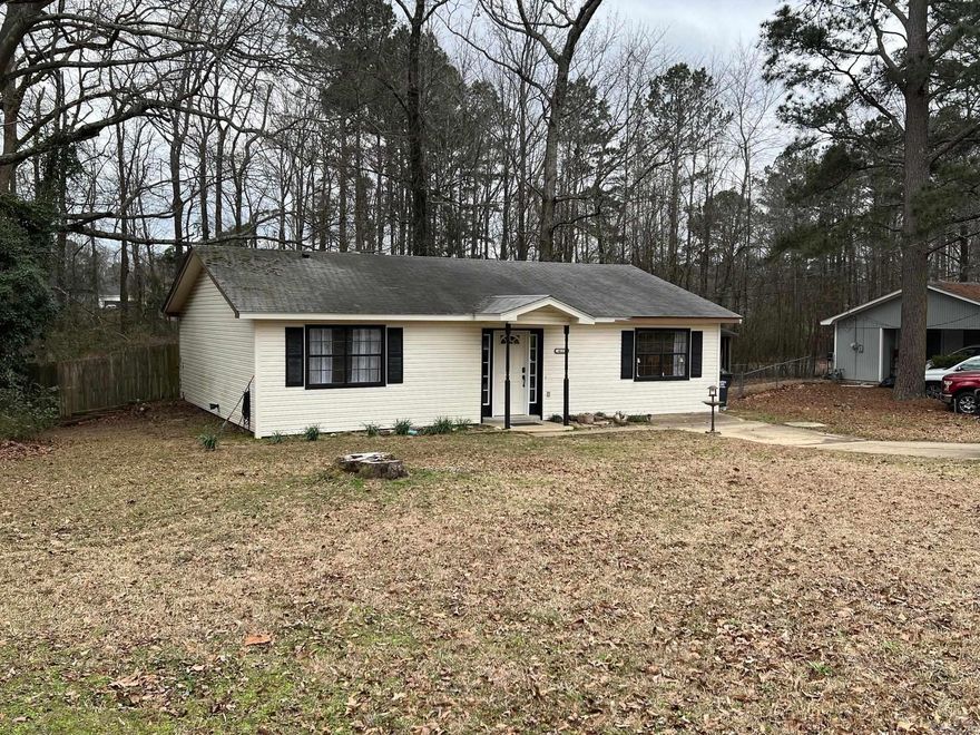 Nice Sized Two Bedroom One Bath with Fenced Back Yard. Open Floor Plan Heat and Air are a couple years old. Nice LVP Flooring. Washer, Dryer, and Fridge Stay. Has a nice sized storage building out back. Call for more details