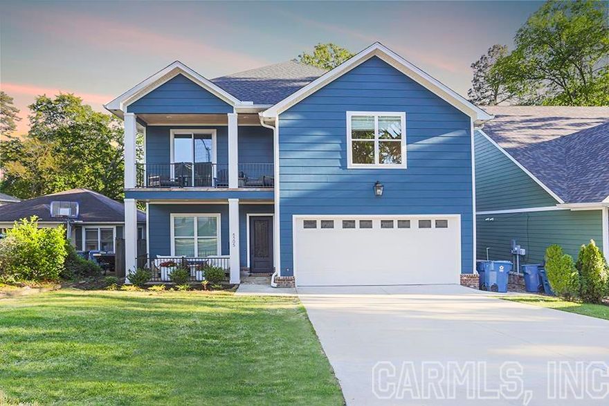 Impeccable Quality, Newer construction in the heart of Cammack Village.  Fantastic family home! Relaxing front porch gives way to a elegant foyer. Open floor plan with immense natural light shining through large picture windows. Custom shades throughout. Phenomenal gourmet kitchen, top of the line appliances, solid surface countertops with large island providing ample seating. Adjacent dining area overlooking lovely backyard. Large family living room with fireplace and well appointed built ins. Spacious primary suite with luxurious bath on main level. Private office boasts custom iron & glass doors and light fixture. Three additional large bedrooms upstairs accompanied by 2 baths; one ensuite. Private balcony off upstairs front bedroom. Expansive playroom/den upstairs. Private rear covered stone terrace with fireplace! Perfect for entertaining! Spacious fully fenced backyard. 2 car garage with EV charging station. **Agents Please See Remarks***