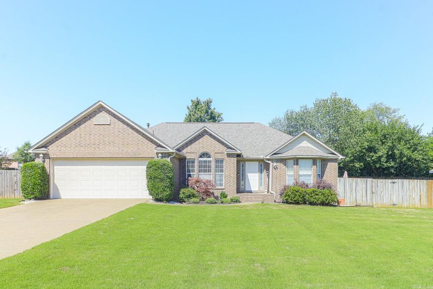 Welcome to this well-maintained 3-bedroom, 2-bath home in Ridge Run Subdivision offering 1,788 sq ft of comfortable, functional living designed for everyday ease. The split floor plan provides ideal separation for privacy, while the inviting living room features a fireplace currently set up for wood-burning use with the option to convert to gas. A brand-new roof (April 2026) adds valuable peace of mind, reducing future maintenance concerns. Outside, enjoy a fully fenced wood privacy backyard perfect for pets, play, or quiet evenings, along with a private hot tub that creates a relaxing retreat right at home. Conveniently located just minutes from NEA Baptist Memorial Hospital, this home is ideal for healthcare professionals or anyone wanting quick access to major medical services. Everyday convenience is unmatched with nearby grocery options and popular dining in the Hilltop area, keeping errands and meals out simple and efficient. A move-in-ready opportunity combining comfort, updates, and a highly practical location.