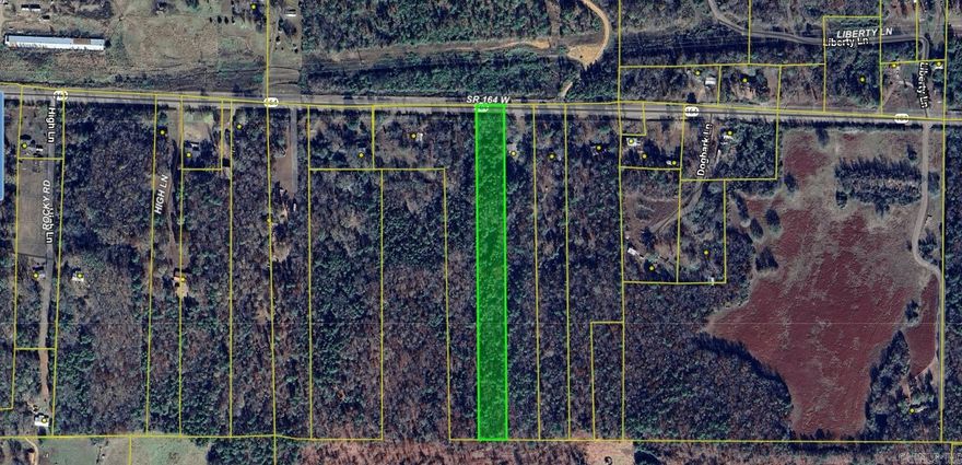 3.7 acres tract of land on Hwy 164 north west of dover near the Johnson county line No restrictions utilities available