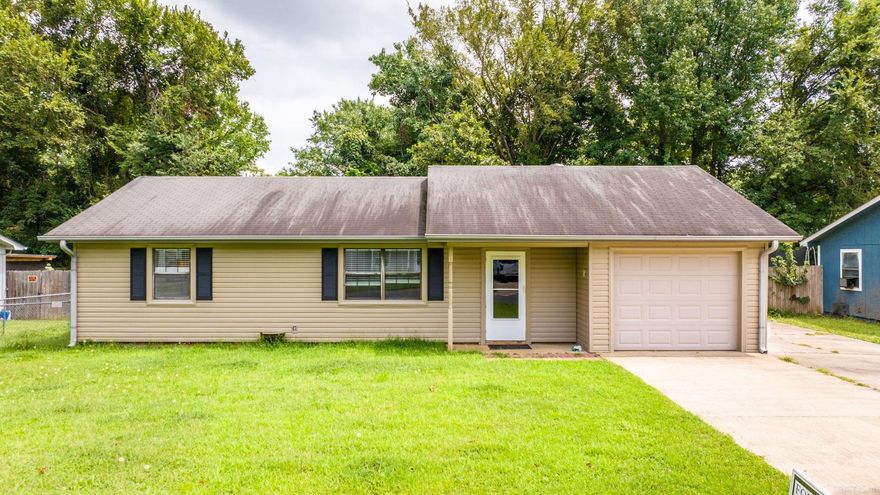 Great home! Walk in to a big living room with laminate flooring.  Two large bedrooms. Primary bedroom has onsuite bath. Fully fenced yard with an awesome covered porch.  No smoking. Up to 2 pets allowed with deposit and fees. Application/Background Check/Rental Verification/Security Deposit required.