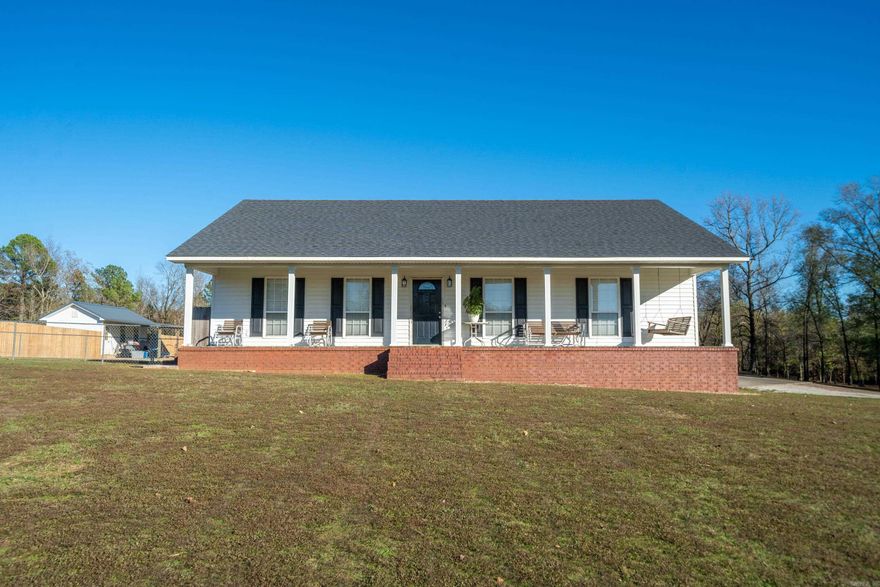 Charming 3-Bedroom, 2-Bath Country Home on 6 Acres in Glenwood!  Nestled on a picturesque 6-acre property, this beautifully maintained 3-bedroom, 2-bath country home offers the perfect blend of rustic charm and modern amenities. Featuring an open floor plan and kitchen with sleek stainless steel appliances.   The property has been meticulously cared for, with a new roof and A/C system installed in 2018, ensuring comfort and peace of mind for years to come. It is also plumbed for a generator, adding an extra layer of convenience.  Step outside to enjoy a park-like setting complete with a tranquil creek, providing a serene backdrop for outdoor living. An outdoor kitchen area is perfect for cooking and outside dining, while the above-ground pool invites you to relax and unwind on warm summer days. Two storage buildings and a lean-to provide ample space for tools, equipment, or hobbies. For added convenience, the property is equipped with both city water to the house and a well, offering flexibility and reliability. Whether you're looking for a peaceful retreat or a space to entertain, this country home provides it all, with plenty of room to roam and enjoy nature.