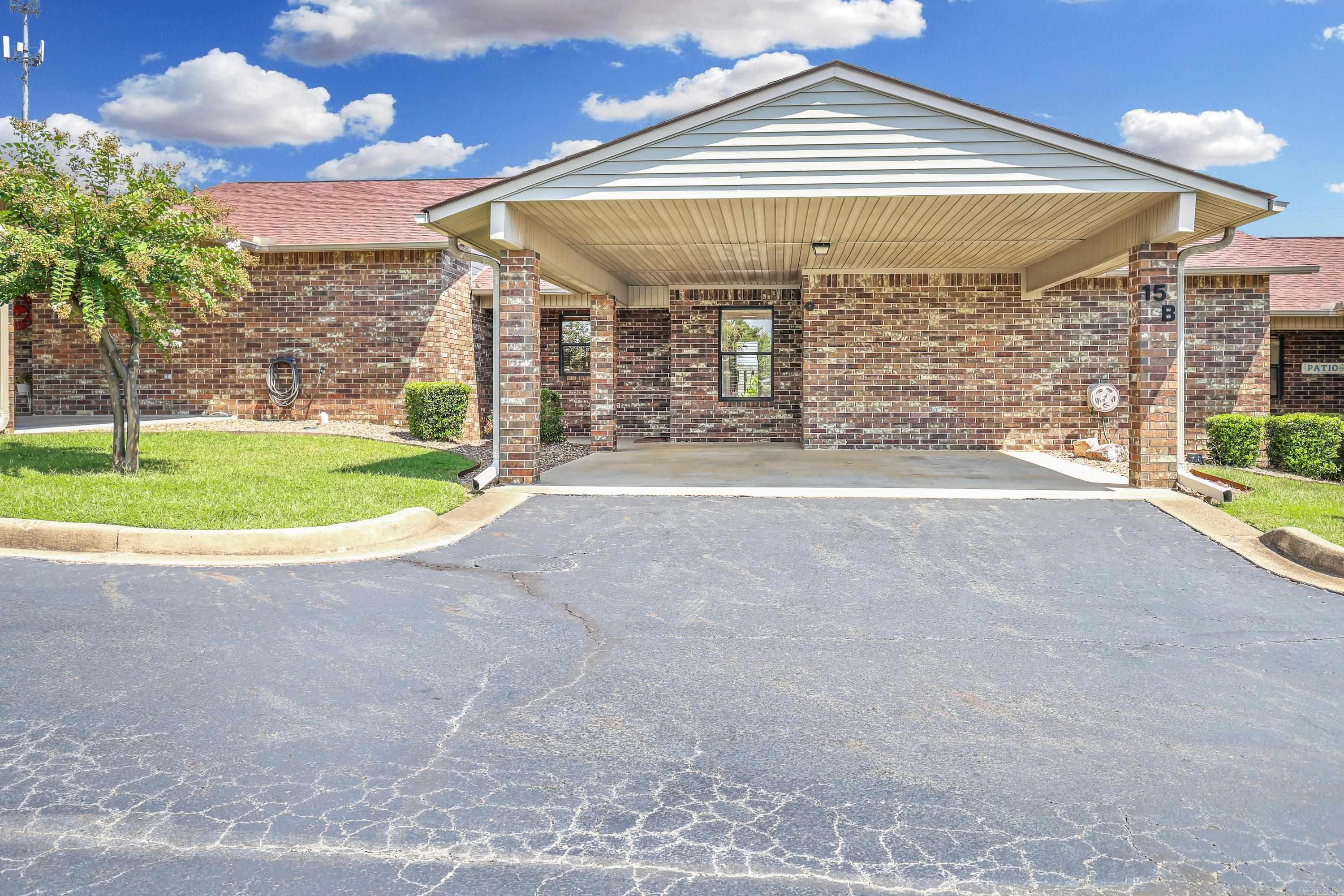 Enjoy easy living with this inviting all level brick garden home nestled in a well maintained 55+ community near everything Hot Springs has to offer. The spacious layout includes 2 bedrooms, 2 baths, a large kitchen equipped with granite countertops, abundant cabinetry, and all appliances convey. The living room and primary suite both feature sliding glass doors that lead to your own private patioāperfect for enjoying your morning coffee or an impromptu afternoon with a good book. Covered parking keeps your vehicle protected from the elements, while the low-maintenance design of the home allows you to spend less time on upkeep and more time enjoying life. Whether you're downsizing, simplifying, or just ready for a space that fits your next chapter, this home has the features you need in a location that keeps you close to everythingāshopping, dining, and recreation are all just a short drive away. Call today!