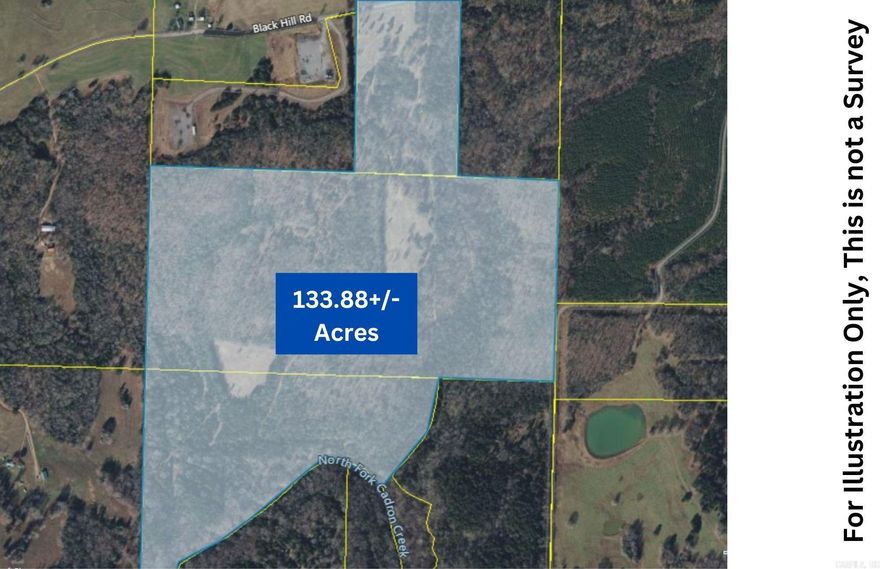 Beautiful Land priced for quick sale with approximately 1650 ft of Cadron Creek frontage and road frontage on Blackhill Rd.