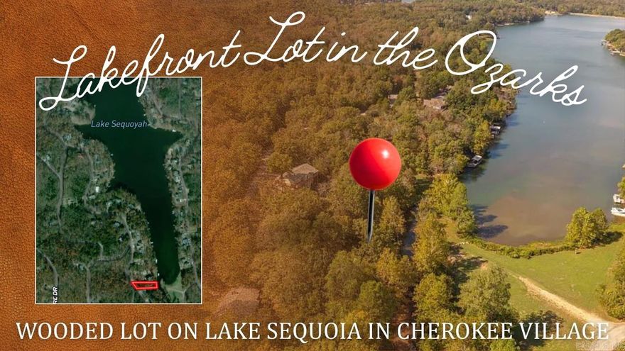 Lakefront Lot in Cherokee Village, Arkansas  Don’t miss this opportunity to own your very own lakefront property in Cherokee Village, Arkansas. This wooded and gently sloped lot offers the perfect balance of natural beauty and convenience. Located not too far into the village, it’s easily accessible with a simple drive and sits right in town, giving you quick access to all the amenities Cherokee Village has to offer—swimming pool, golf courses, recreation centers, and more. Imagine spending your days fishing from your own shoreline, swimming in the lake waters, or simply relaxing in the peaceful setting. Whether you’re planning to build your dream getaway or just want a private retreat for weekend enjoyment, this property provides endless potential. The combination of a serene wooded setting, lake frontage, and access to community features makes this lot a rare find. Take advantage of this chance to invest in the Ozarks lifestyle with a property that brings together relaxation, recreation, and convenience.