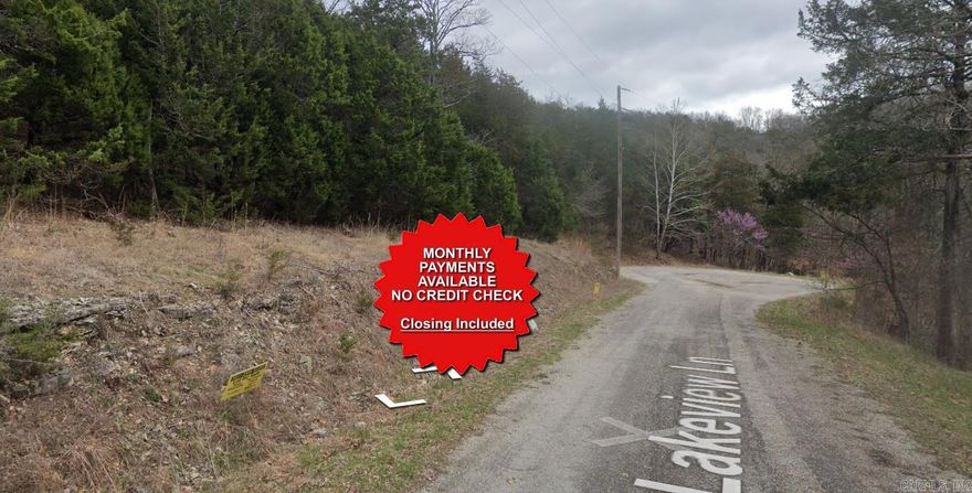 County appraised value $12,000. Owner-finance available for easy terms. Nice lot to develop or hold for future value. Water and sewer available at street. Owner/agent. Finance is $250 down and $295 a month for 10 months. Quit claim deed conveys. Closing costs are included. Bulk land sales specialist with the best land prices in Arkansas. Over 10 years, as a licensed Realtor, selling land.  Parcel ID# 320-003276-000