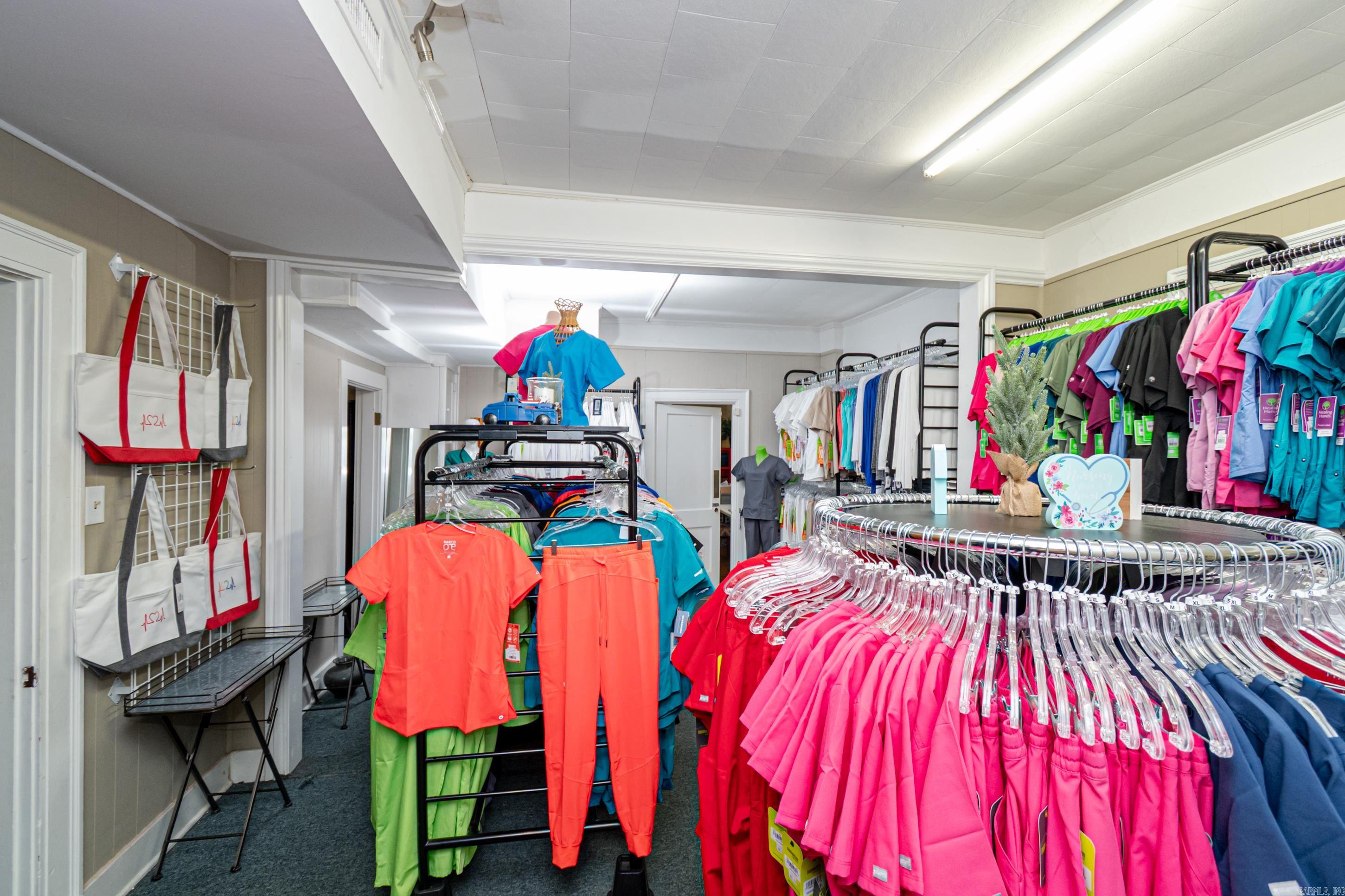 **Business Only For Sale Building Leased for $650/month Key Selling Features: Turnkey Operation ā Business is fully operational and ready for immediate takeover. Excellent Inventory ā Large stock of high-quality, in-demand scrubs and accessories included. Exclusive Market ā No other scrub shop within a 70-mile radiusāminimal competition. Established Client Base ā Loyal customers and steady foot traffic from nearby medical professionals. Payroll Deduction Agreements ā Two local medical facilities already set up for employee payroll deduction purchases. Strong Industry Demand ā Consistent need for medical uniforms ensures reliable ongoing revenue. Prime Location ā Conveniently located near healthcare providers, ensuring accessibility and visibility. Growth Potential ā Opportunities to expand with additional payroll agreements, online sales, or mobile scrub pop-ups.