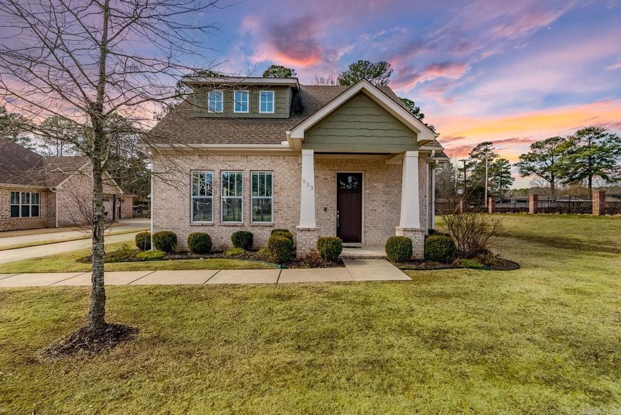 Beautiful 3 BR 21/2 BA lives well! Master Br & Ba, as well as 1/2 Ba are downstairs and there are 2 Br, Bonus room and full bath upstairs! Bonus could be an office, bedroom or game room! This open concept, energy efficient home offers a spacious living area, with accents of brick and shiplap, granite countertops, ss appliances, tall ceilings, 8 ft doors, office with barn door, tankless water heater, open cell foam insulation, 16 seer high efficiency HVAC, oversized garage with quiet openers and insulated, sprinkler system, iron fence and a wonderful flat backyard. Kids can walk to school!! Great home for a family or lives well for a couple!! Please allow a 12 hour notice for showings!!