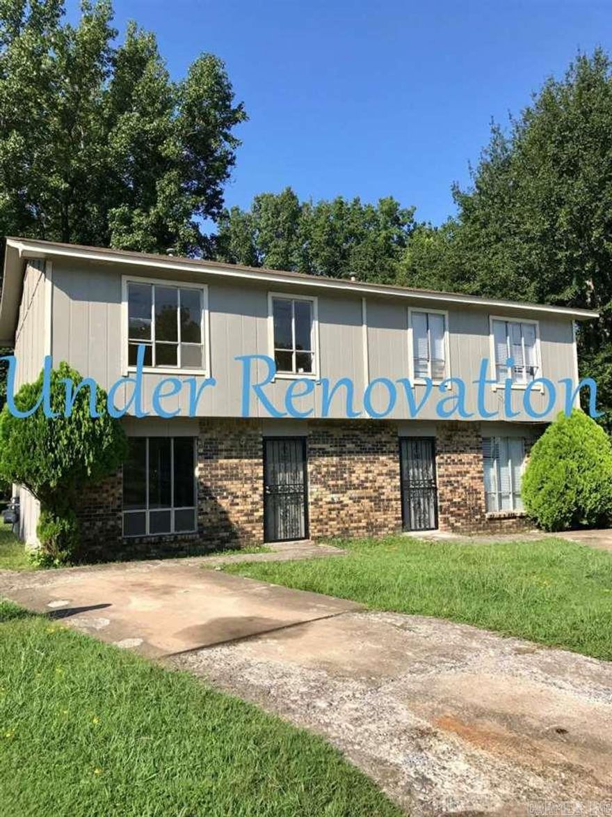 Updated apartment for rent in Little Rock. Located on a cul de sac with 3 bedroom, 1.5 bath