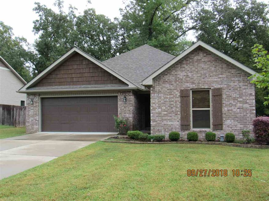 Well maintained 3 bedroom split plan home, spacious open floor plan, oversized kitchen with stainless appliances including refrigerator, solid surface countertops, master suite with spacious bathroom with walk-in shower, separate laundry room with washer & dryer provided, 2 car garage, open patio, all electric.