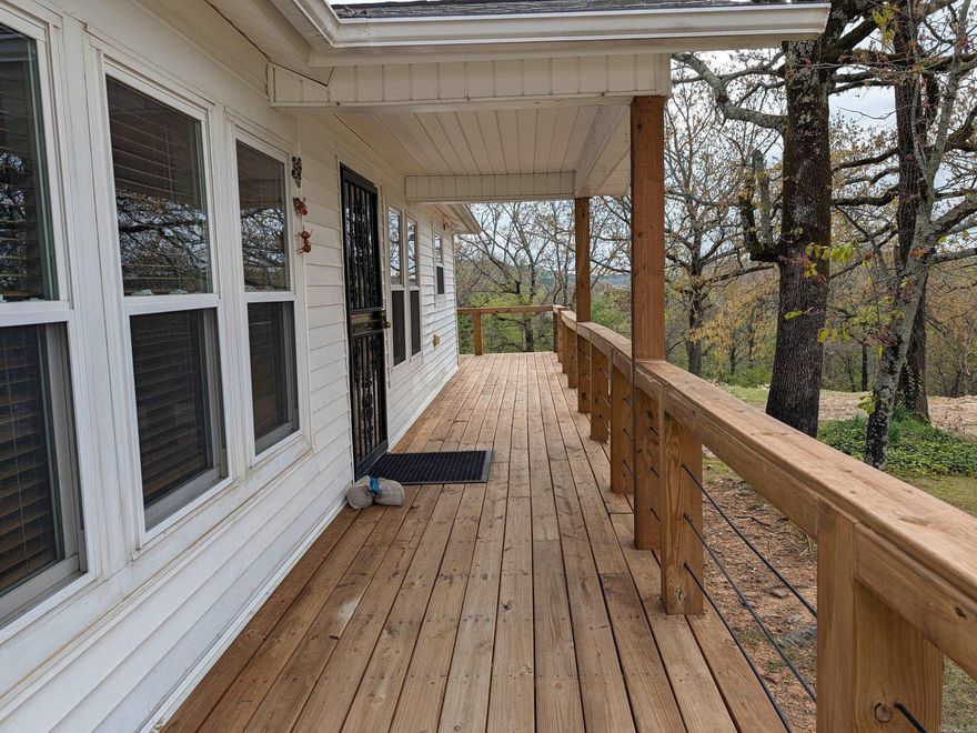 Hill top beauty two bedroom has room for a third bedroom .Home has many updates. Beautiful Hardwoods large rooms newer windows Slab Granite Countertop in the kitchen area refrigerator remains with the home at no value. Seller is leaving the washer and dryer also at no value. Has new hpt water tank. Seller is including Lot at 4609 E. Reed Rd  0.47 acre more or less in the sale. Seller is having a new survey done including both properties. Home also has a storm shelter.