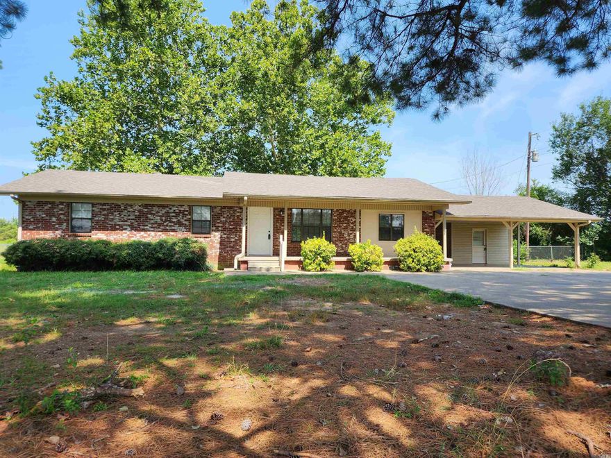 Don't miss out on this recently updated brick home situated on an expansive acre of land. It boasts a brand-new roof, flooring, paint, granite countertops, stove, and dishwasher. The property features a covered deck, fenced backyard, and a storm shelter for added safety. Act quickly, as this opportunity won't be available for long!