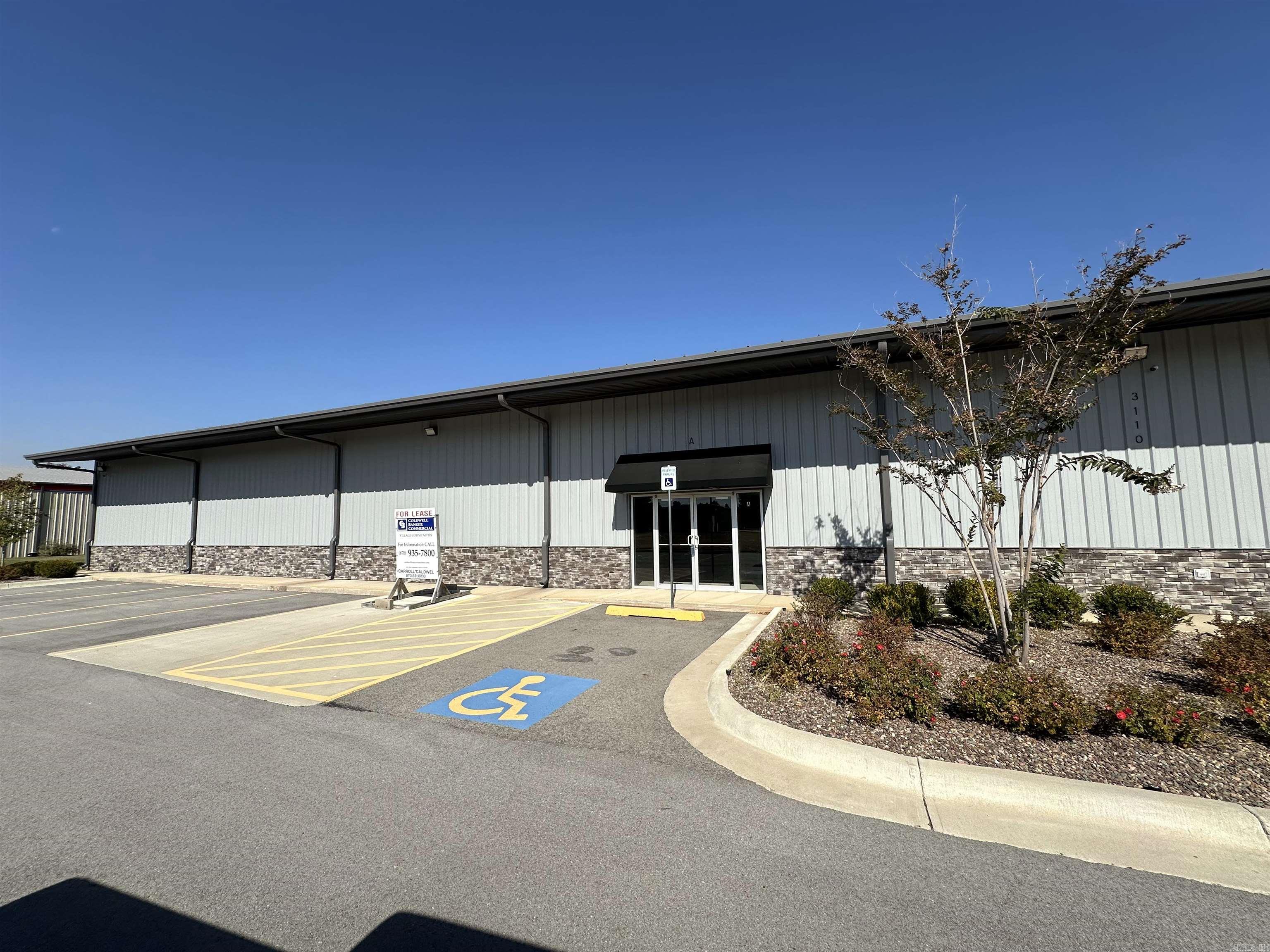 Brand new commercial space with plenty of parking. This building could be a warehouse with or without offices.