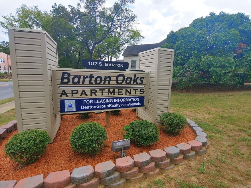 All information available at DeatonGroupRealty.com/rentals, including self-showing instructions & application. Barton Oak Apartments in Little Rock's Hillcrest area.  Convenient location, to all Little Rock amenities. Townhome, 2 large bedroom w/multiple closets, & large bath upstairs, living room, kitchen, dining, half bath down. Washer/Dryer connections in unit. Refrigerator included. Pets allowed. Access to top amenities & features: high-speed internet access, smoke-free, & on-site parking.