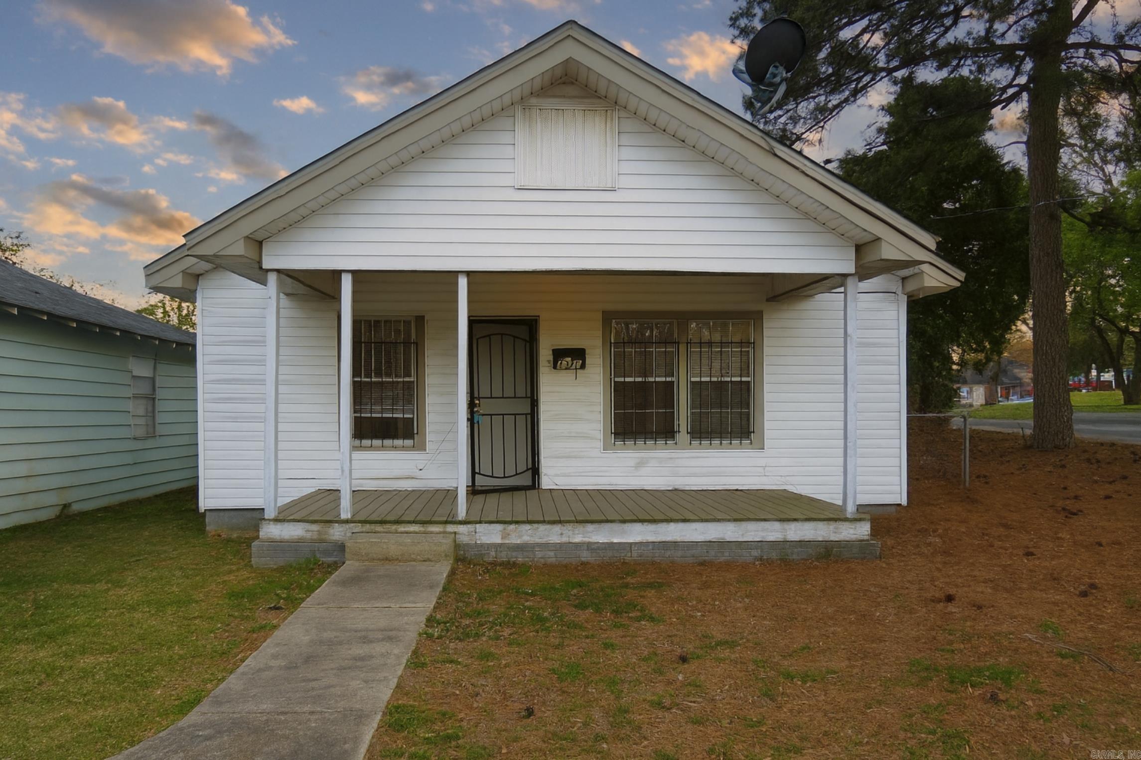 This is a great looking home that is currently being rented. It features 2 bedrooms and 1 full bathroom. As enter the home you will notice the LVP flooring throughout. The living room and kitchen are separate but still flow together nicely. The kitchen has newer updated countertops. The HVAC is also newer (2021). The backyard is small and easily maintained. Currently rented for $700. Come take a look.