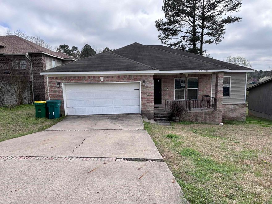 Spacious 4-bedroom, 2-bath home with a large master suite and convenient split floor plan. The open living and kitchen area creates a welcoming space perfect for everyday living and entertaining. Located on a quiet cul-de-sac in a peaceful neighborhood just outside the city. With some TLC, this home could truly shine!  [SEE AGENT REMARKS]