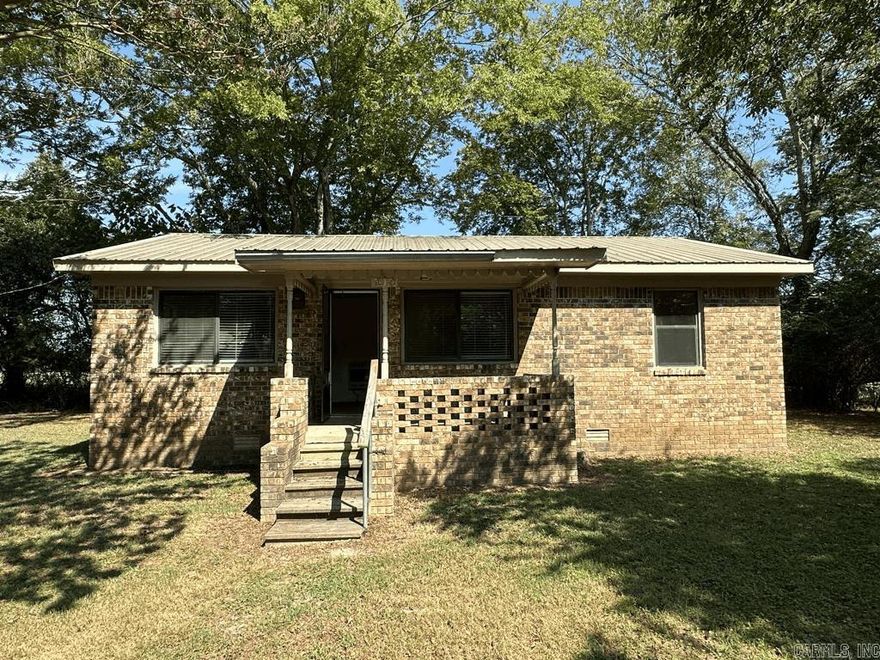 This charming brick home located in Oden, metal roof, sitting on .30 acres. Built in 1969. Has an 8x8 gazebo, 18x20 Storage building & cellar. On city water and also an old well in the front yard. Owned propane tank. Call today for a showing!