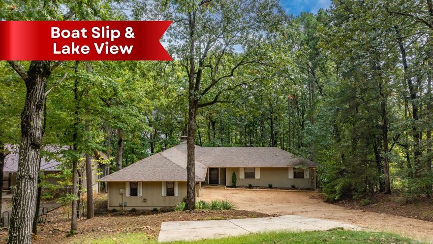 LAKEFRONT LIVING AT ITS FINEST! This beautifully remodeled 3-bedroom, 2-bath home offers the perfect blend of comfort, style, and functionality—all with stunning lakefront access and your very own private boat dock. Step inside to soaring vaulted ceilings and a cozy wood-burning fireplace, creating a warm and inviting living space. The kitchen comes equipped with a new refrigerator and microwave, while the home itself boasts a new heating and air system for peace of mind. The oversized garage and extra parking pad provide ample space for vehicles, toys, and guests. Outdoor living is just as impressive with a fire pit in the backyard, under-house storage, and a 6-foot-wide Army Corps–approved path leading directly to the water. The aluminum boat dock is equipped with a storage cabinet and a solar-powered boat lift, making lake days effortless. Additional updates include a 2-year-old water heater and roof ensuring this home is truly move-in ready. Whether you’re looking for a full-time residence or the perfect weekend retreat, this property delivers the ultimate lake lifestyle.