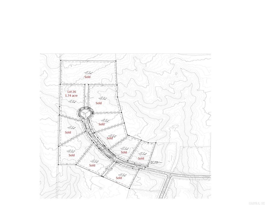Beautiful lot in the new and growing Hope Valley Estates subdivision.   This is the LARGEST lot in the subdivision, on a hill, in the end of the cul-de-sac, with so much room and privacy! All the space of living in the country with all the benefits of a managed POA.   All underground utilities, natural gas, At&t Fiber! Only 15 minutes to Little Rock or Sheridan. East End Sheridan Schools!  Coming soon to Hope Valley Estates: Splash pad, playground and dog park!