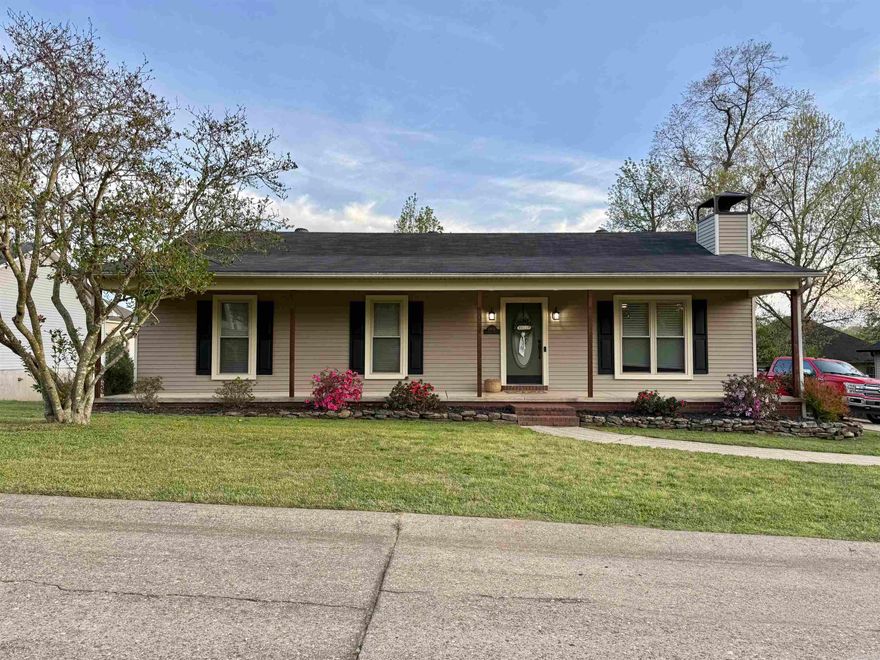 LOCATION! LOCATION! LOCATION!!  Check out this amazingly immaculate 3 bed/2bath home located in one of Benton’s desirable subdivisions close to downtown. This well-maintained home has great curb appeal and an amazingly large covered front porch.  Perfect for front porch sitting.  With its open floor plan this home seamlessly blends timeless charm with modern convenience. Enjoy those cozy nights snuggled in front of the warm and inviting fireplace.  The large living room has a vaulted ceiling.  Kitchen has new granite countertops,  new sink and faucet and boasts a double oven. This home was remodeled in 2021 with fresh paint, new floors, new appliances. Also new composite deck out back in 2025 as well as new landscaping out front. Enjoy entertaining out back with your large deck and fully fence back yard. Roof is 2016.  Move in ready and truly well cared for, this property is the perfect place to call home!!  Call and let’s make this YOU’RE new home!!  Schedule today!!