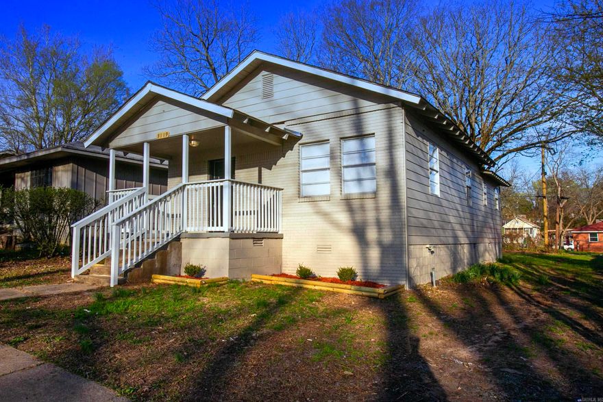Cute front porch. All new flooring throughout and the bathroom has been recently rehabbed. Come check it out before it's gone. The lease for this property is for two years with 3% increase after the first year. Income has to be three times the rent unless you receive a housing voucher.  ** All properties may not be move in ready ***