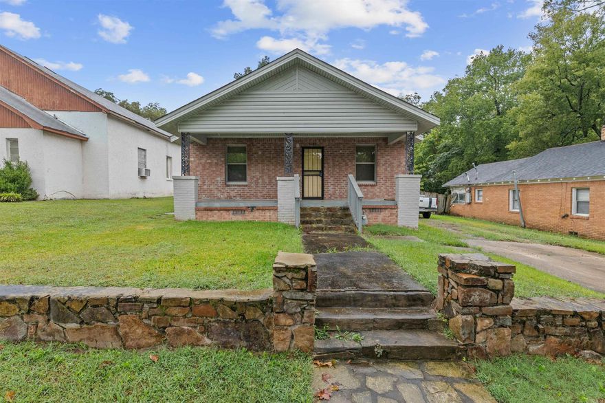 This cottage charmer is a perfect starter home or Investment property located in Adams Addition of Little Rock has 3 beds/1bath. Large covered front porch welcome guest to visit while making room for the combo living/Dining room.  Newer windows and nice yard and drive way for off street parking.  Why rent when you can purchase and be a homeowner building equity. As is condition at closing.