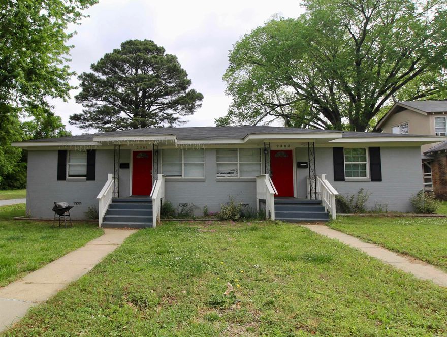 Duplex with solid rental income conveniently located in Little Rock. Each unit offers 2 bedroom and 1 bathroom. Currently generating $1,720/month. Duplex completely remolded in 2024.