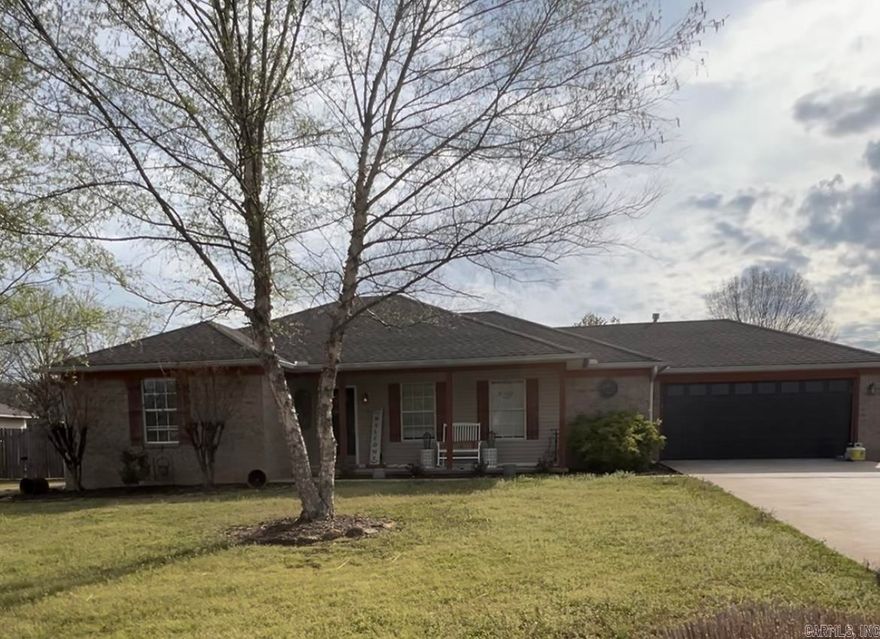 Beautifully updated 3 bed 2 bath home located in the heart of Cabot. Home features new paint throughout and new LVP flooring. The property has a fenced backyard with a covered patio area. The landscaping is well maintained and the front porch is perfect for decorating. The home has a new roof and new HVAC system. Move in ready!