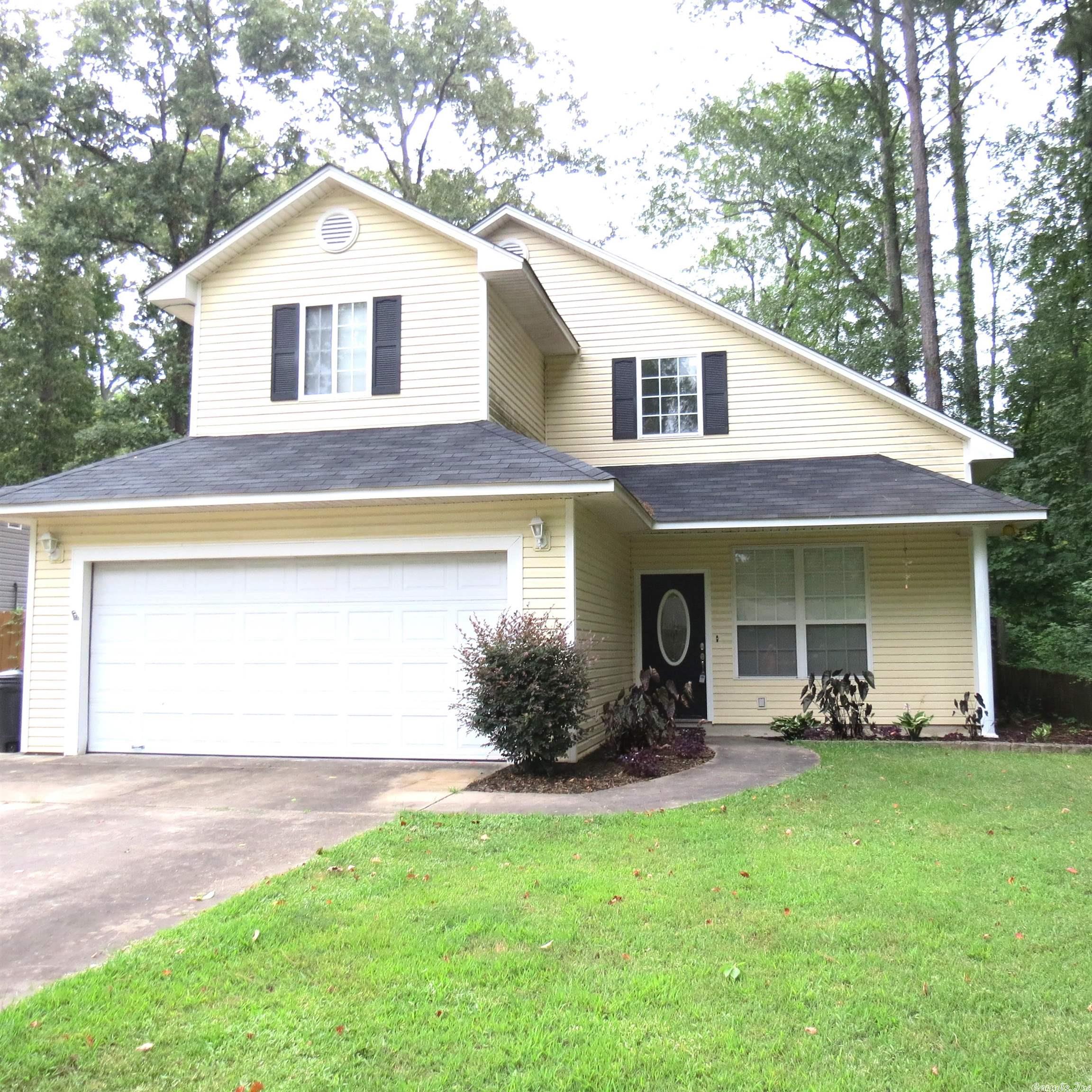 This amazing home sits at the end of the street!! Two story home with master bedroom downstairs, 2 bedrooms and jack-n-jill bathroom upstairs. Vaulted ceiling in living room. Lots of cabinets in kitchen. Half bath coming in from garage. Fenced backyard with storage building. Make this your new home in White Hall!! Call today for your personal tour!! Taxes are before Homestead credit.