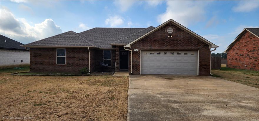 The one you have been waiting for. Take a look at this absolutely perfect 3 bedroom 2 bathroom home just West of the city limits.  This home has everything you are looking for in a home. Located in the desirable Deer Run subdivision, you won't find anything that you do not like about this property.  Recently updated with a new roof in 2023, new windows in 2023, and a new HVAC in 2022, you do not have to worry about anything other than where to put your furniture after you move in.  The home has a large eat in kitchen, spacious living room, separate laundry, and large master bedroom. The master bathroom is also good sized with walk-in closet. On the opposite side of the home, you will find 2 more bedrooms. The east bedroom has it's own walk-in closet as well. Go outside and you will find a fully fenced backyard with pool. Everything about this home is perfect for anyone looking to purchase their first home or upgrade from a smaller amount of square footage. Give me a call today to see this home