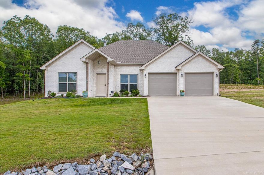 Country Comfort Meets Modern Living! Escape the hustle and enjoy peaceful living in this beautifully maintained 3-bedroom, 2-bath home nestled on 1.31 acres outside the city limits. Located on a quiet cul-de-sac, this property offers privacy, space, and plenty of room to breathe. Step inside to discover an open floor plan designed for both comfort and functionality. The spacious living area flows seamlessly into a well-appointed kitchen and dining space, perfect for entertaining or family gatherings. The large primary suite is a true retreat, featuring an oversized bedroom, a luxurious bath with soaking tub and separate shower, and a huge walk-in closet. Two additional bedrooms and a second full bath provide ample space for family or guests. Outside, enjoy summer days in the 17x9 recreational pool, relax under the covered patio, or take in the country views from your expansive backyard. This property combines rural charm with modern convenience.