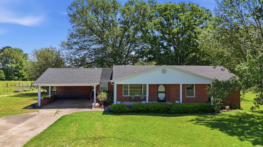 Discover this solid built home, move in ready with vintage charm in a peaceful country setting on 5.3 acres. It features 2 living areas, beautiful wood built ins, an unfinished basement, new roof, hot water heater & dishwasher, and a newer HVAC. Yard is maintained by a robotic lawnmower system! Have or want livestock? You’ll be all set for horses or other livestock-the pasture is cross fenced offering 3 pastures each with their own water supply; a premium barn with electricity, water, concrete floors, 12’ doors on each end for easy drive thru and 6 stalls equipped with automatic feeders. Property also features a she-shed and RV hookups. Grab this one while you can! Agents see remarks