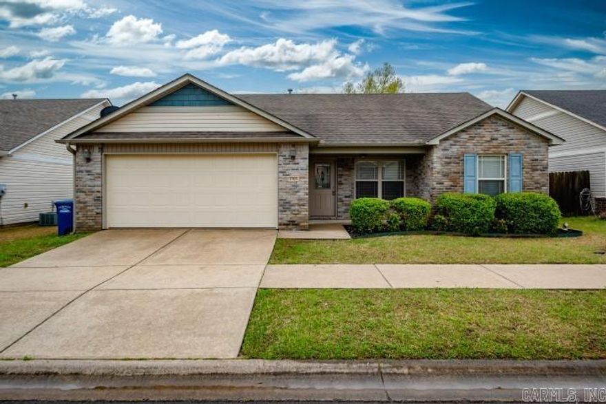 Don't miss this move-in ready home that is conveniently close to grocery stores, shopping centers, and restaurants, plus has easy access to I-40. Newly painted inside and new LVP flooring. Tile flooring in wet areas. 2-car garage, fully fenced-in back yard. Kitchen stove and microwave convey, there are washer/dryer connections, and ceiling fans. There is not a Seller Property Disclosure available for this property. Fantastic neighborhood with access to walking trail. Come see this home today!