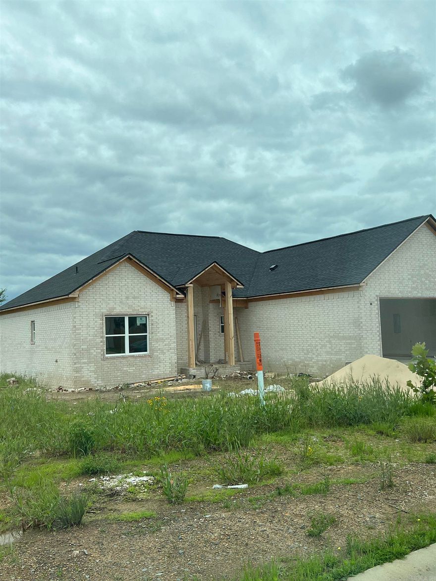 Beautiful home under construction in East Meadow Subdivision.