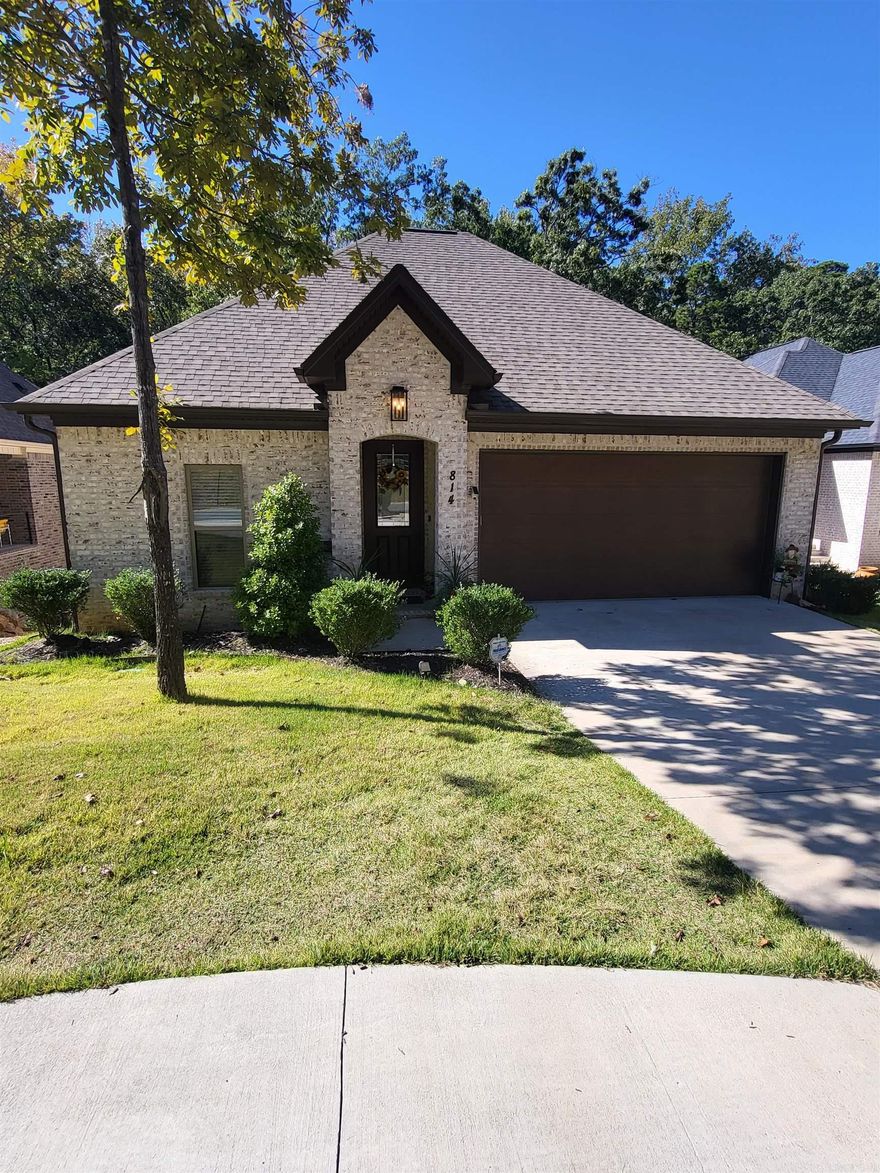 This home is only a few years old and shows brand new!  Check out the extensive hardwood flooring with minimal carpet.  The oversized primary suite is approx.  14 x 15.   You will enjoy the spa like primary bath with a separate shower and dual vanities.   The primary closet is very spacious and plenty of room for all your accessories.  Enjoy the floor to ceiling tile gas fireplace on the cool fall and winter days.  The chef of the family will enjoy the gourmet kitchen and tons of cabinets for storage.  The pantry is a walk-in and is oversized.  A sprinkler system is in the front yard and there is a big storage space in the garage.  Check out the circular driveway in front for additional parking.  This home features an upper and lower deck with privacy in rear.  You will love the peaceful serene backyard.  Only 5 minutes for the Chenal Promenade and shopping.  See agent remarks!   Appointment required. No Sign in the yard.