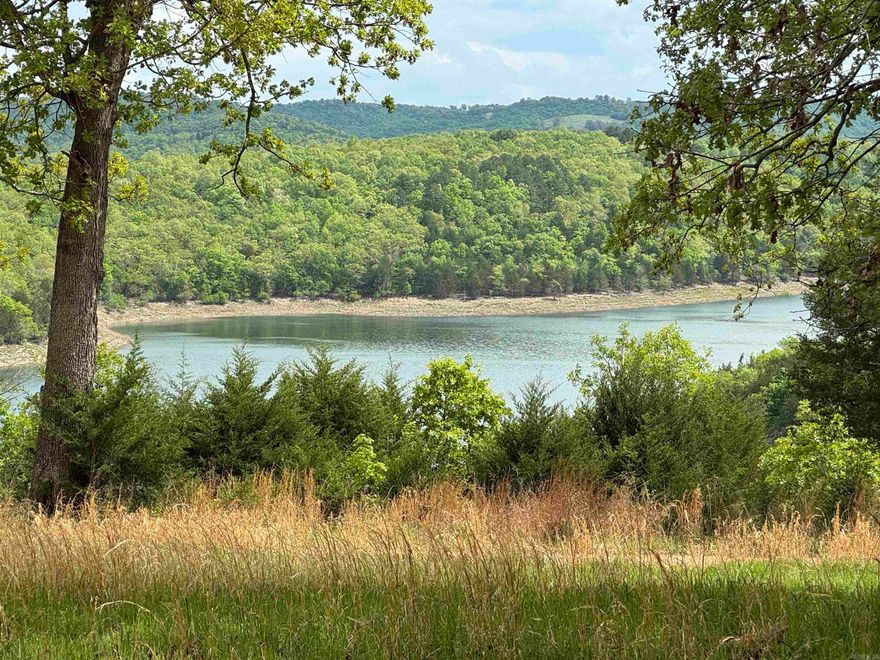 Enjoy breathtaking, year-round views of Bull Shoals Lake from this beautifully updated home, nestled on 5 acres M/L with direct access to the lake just down the road. The property borders the government strip, offering added privacy and serenity. Inside, you'll find two generous suites, each with its own full bath and large closets, plus an oversized laundry room with a convenient 1/2 bath and abundant storage. The spacious country-style kitchen features plenty of cabinetry, ideal for home cooking. Relax on the front porch with stunning lake views, or unwind in the screened-in back porch, perfect for outdoor dining. Recent upgrades include a new metal roof, back porch, and front steps. Additional features include a storm shelter, two sheds, and hardwood floors throughout, with ceramic tile in the bathrooms. This fully furnished home offers 1509 SQ FT of living space and is priced at $375,000—an exceptional opportunity for lakeside living!