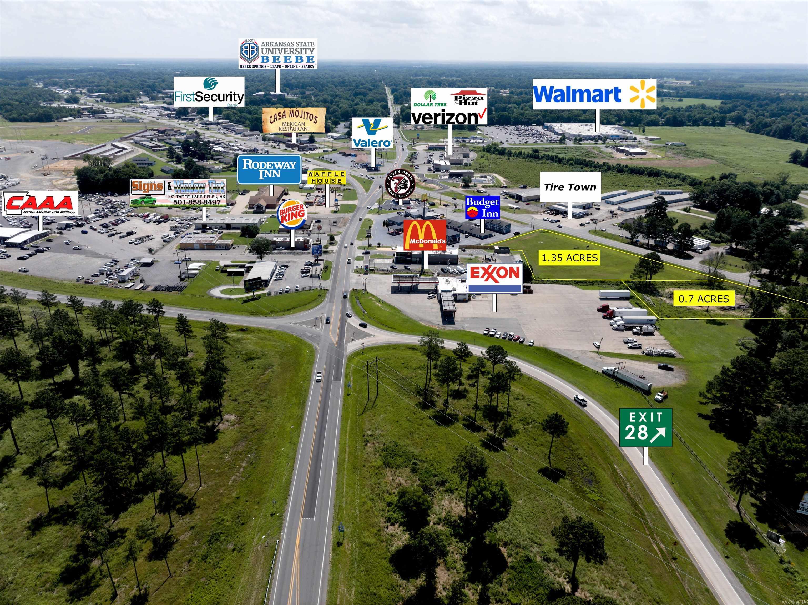 Prime C-2 Commercial Lot in Growing Beebe Market Seize this 0.7-acre commercial lot already zoned C-2, ideally located just minutes from I-57. Situated near one of Beebeās busiest intersections, this high-visibility property is surrounded by established businesses including McDonaldās, Burger King, Starbucks, 7 Brew, Waffle House, Budget Inn, Walmart, and multiple gas stations. With direct access to the main highway, this lot offers exceptional exposure and convenienceāperfect for your next business venture.
