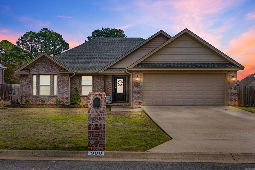 Hello. It's me you're looking for. 900 Laurel Court is actually tucked away on a one street neighborhood- dreamy. 3 bed/2bath split floorplan with stained concrete floors in the main spaces, carpeted bedrooms, and tiled bathrooms. Really it's all the extra trim work for me. Stunning to see. We've got tray ceilings in the living room, large windows, and natural light for days. Kitchen features all stainless appliances, {fridge stays}, granite countertops, custom cabinet features with hidden extras, and a large breakfast bar. The primary suite is huge. There's plenty of space to have a seating area no matter where you put the bed.. and the bathroom is the whole length of the room featuring double sinks, granite tops, soaker tub, separate shower, two separate closets, and a potty closet with a pocket door. What more? Go check it out if you like it so far. This house is a whole vibe.